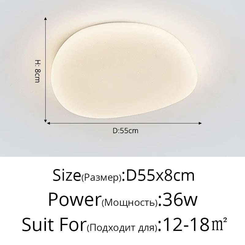 plafonnier led de style nordique avec simplicité créative