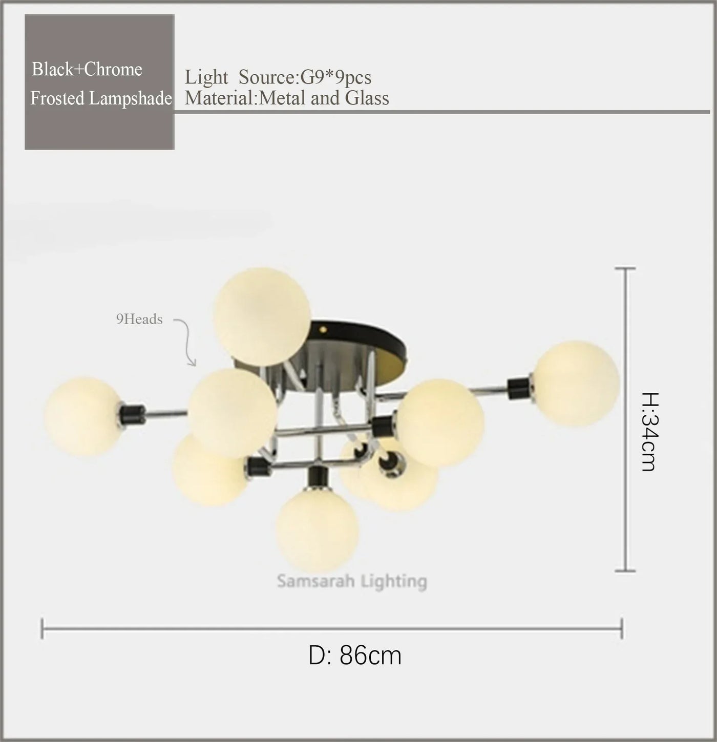 plafonnier led en verre design pour décoration intérieure