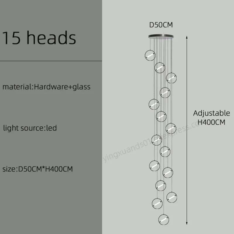 lustre à led moderne pour un éclairage nordique élégant