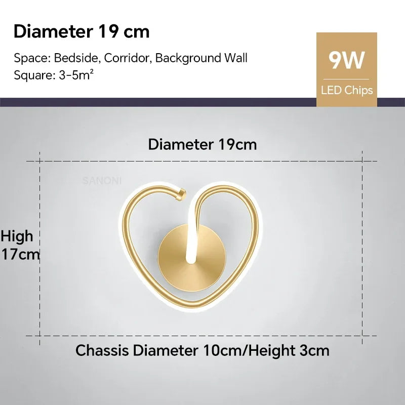 applique murale led moderne pour décoration intérieure élégante