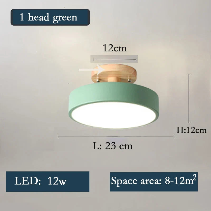 lustre en bois led style nordique pour diverses pièces