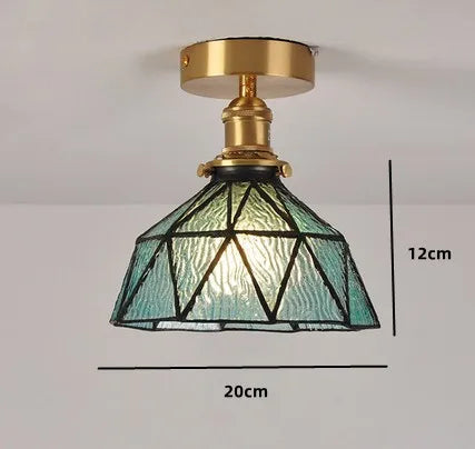 plafonnier moderne en verre pour intérieur et extérieur lumineux