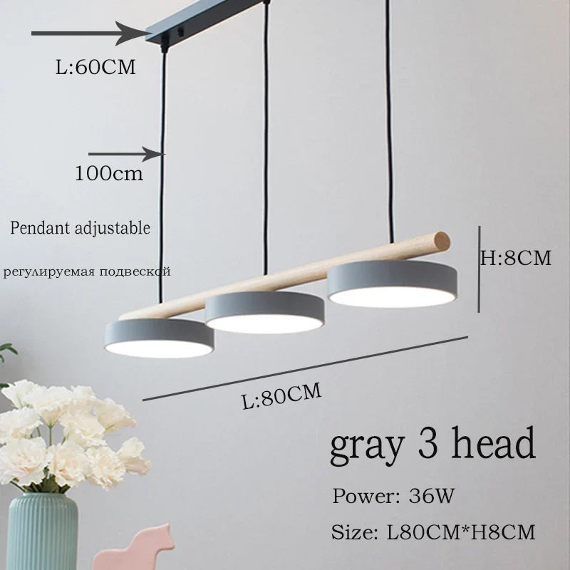 Lustre de style scandinave suspension LED lumières bar restaurant suspension lampe salle intérieure plafond lustre usine en gros