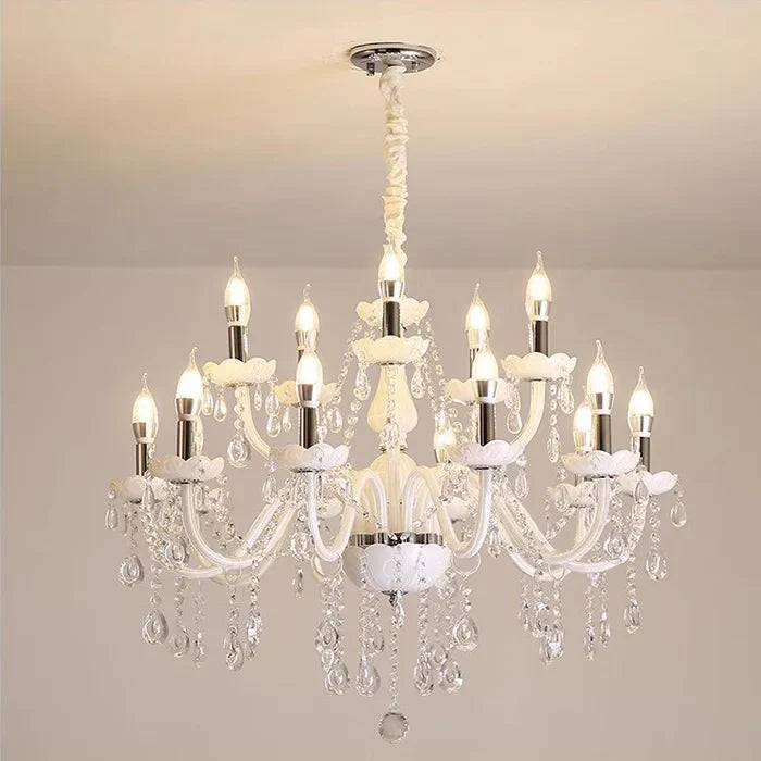lustre moderne en verre tube incurvé style nordique cristal