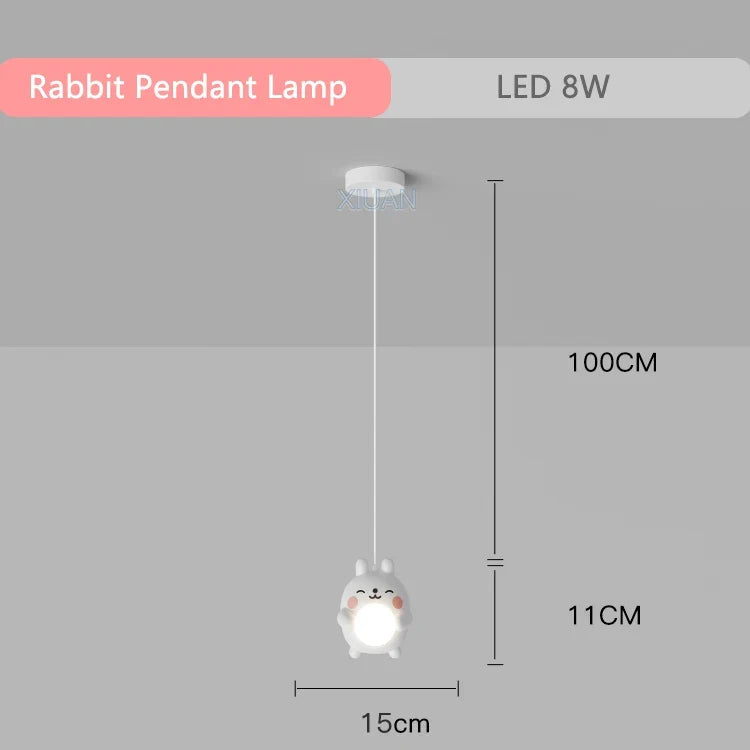 suspension dessin animé animal lapin ours pour enfants soins oculaires