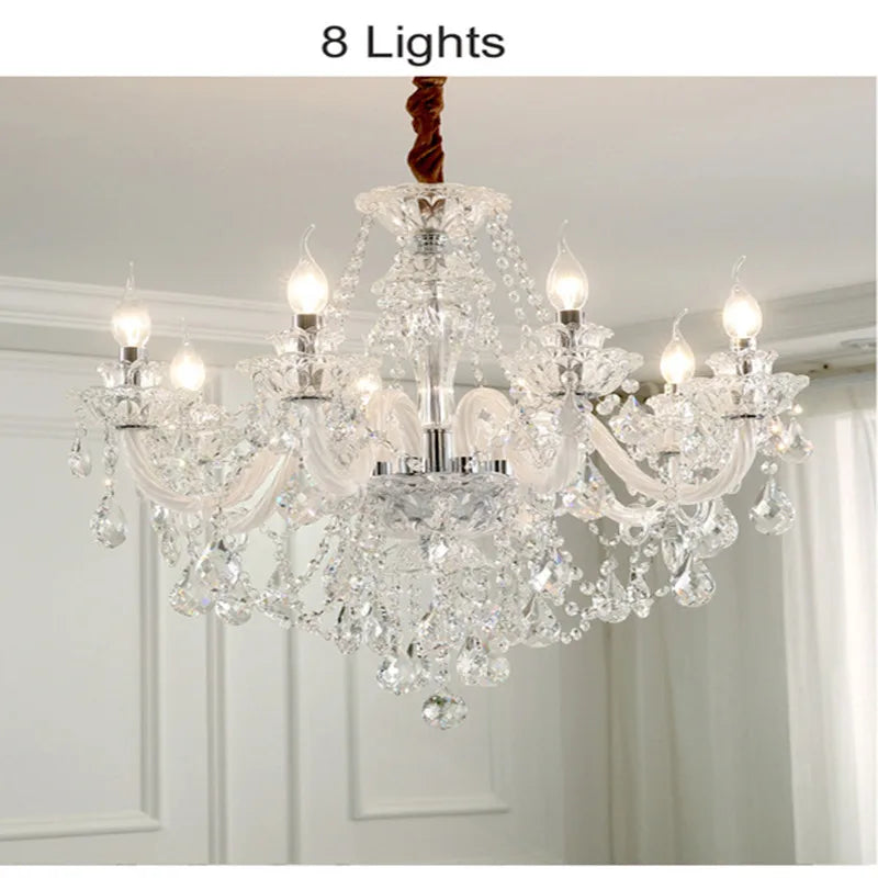 lustre moderne en cristal design pour décoration intérieure