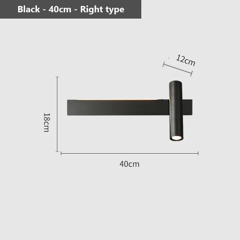 applique murale led de luxe simple style nordique créatif