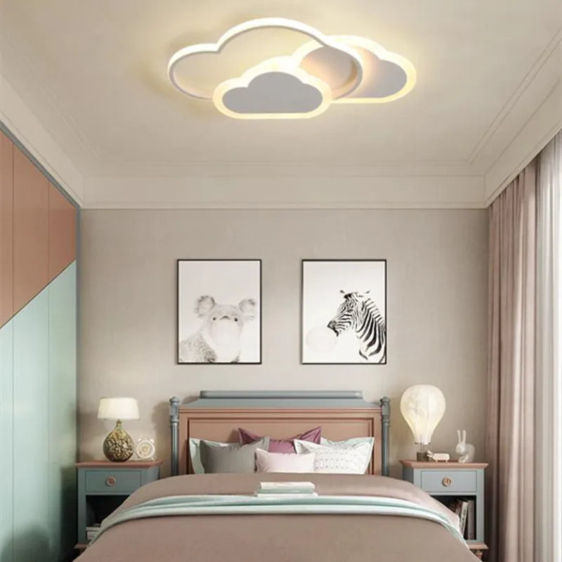 plafonnier moderne en forme de cœur pour enfants et bureaux