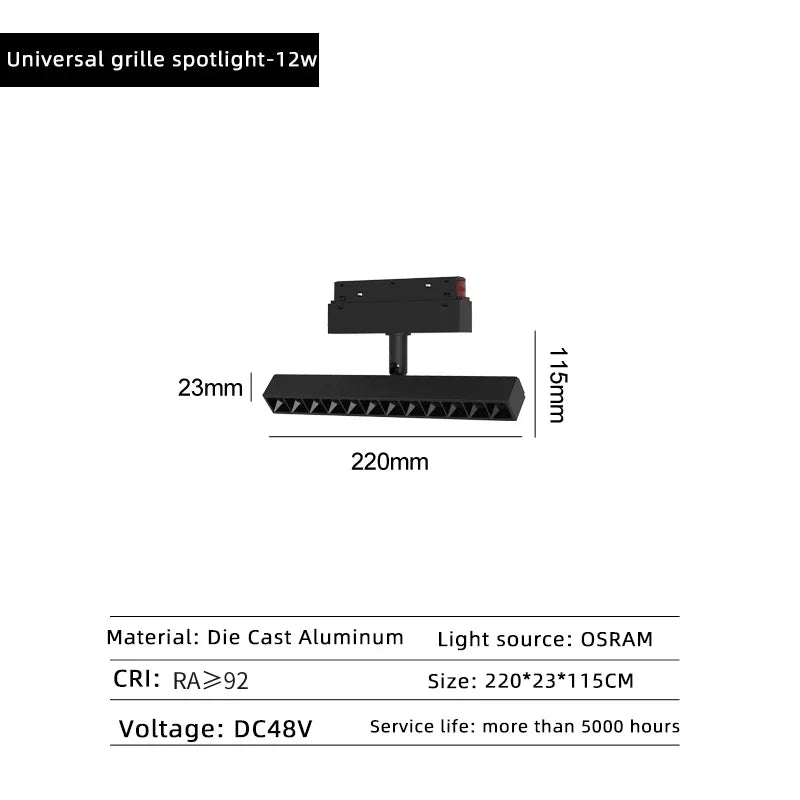 lampe led magnétique à intensité variable projecteur de plafond zigbee