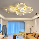 plafonnier led doré style nordique créatif pour toute la maison