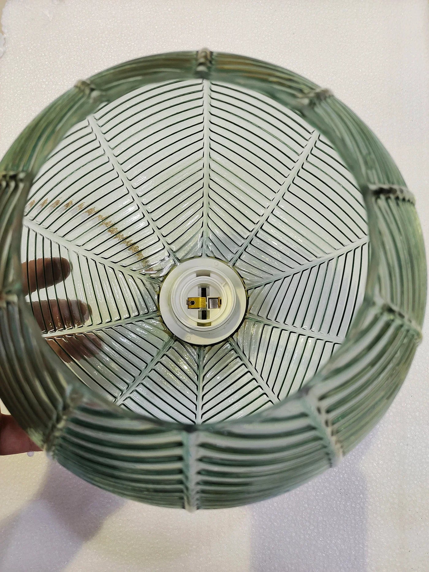 suspension en verre moderne à led pour intérieur contemporain