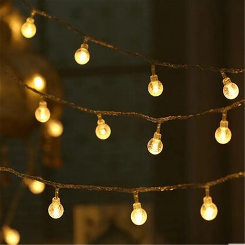 guirlande lumineuse led étanche pour décoration extérieure de jardin Noël