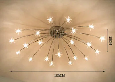 lustre moderne ciel étoile design intérieur lumineux décoratif