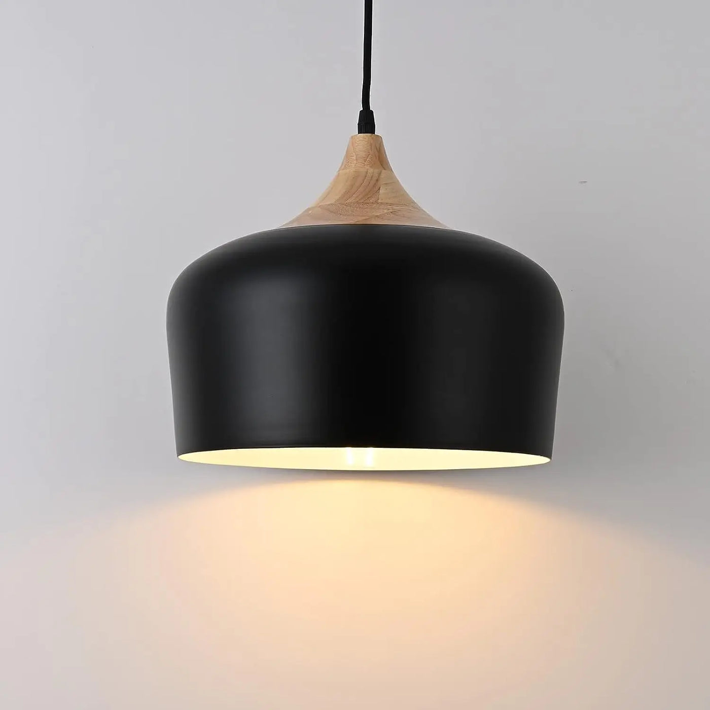 Suspension nordiques en bois massif abat-jour en aluminium lampe suspendue pour la maison Restaurant Bar hôtel café décor à la maison éclairage intérieur