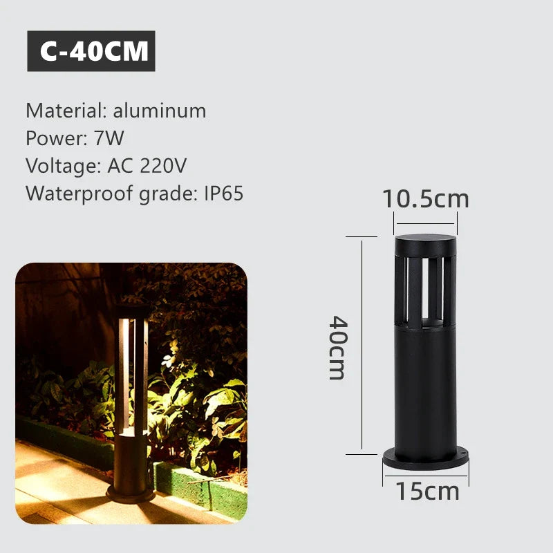lampe led extérieure simple pour éclairage de jardin et paysage