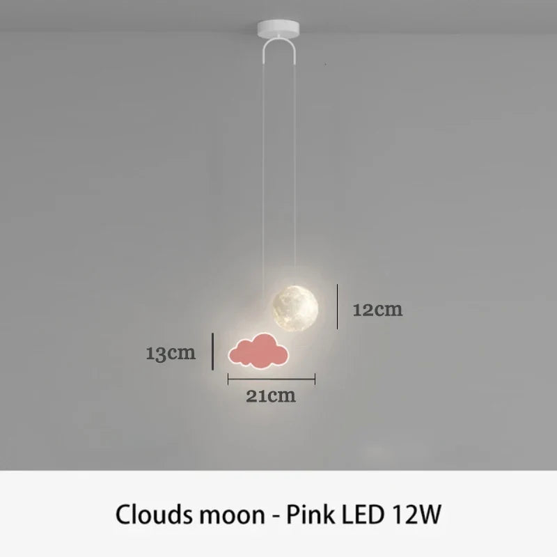 suspension led design dessin animé pour chambre d'enfant