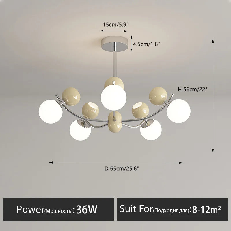 lustre créatif led pour décoration moderne chambre enfants