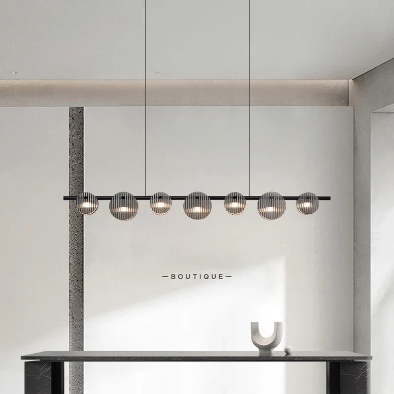 suspension led moderne style minimaliste pour intérieur artistique