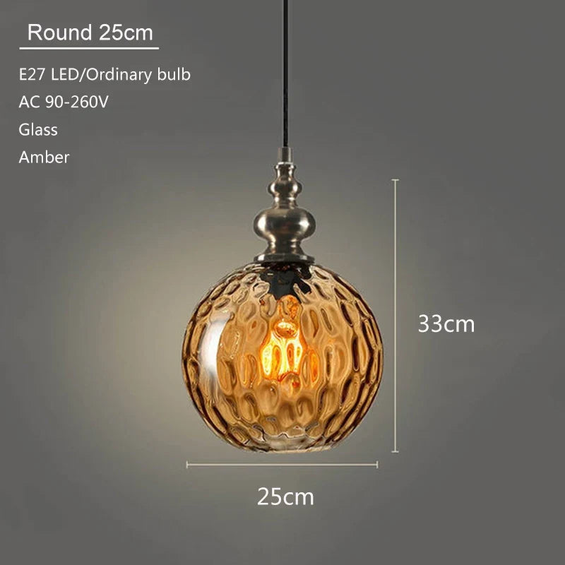 suspension en verre moderne pour décoration intérieure élégante