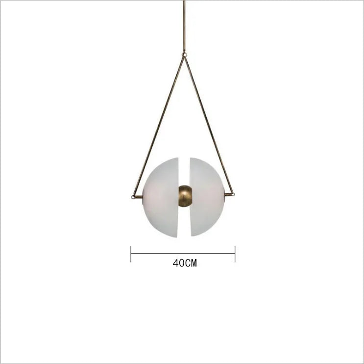 suspension nordique en verre pour décoration de loft et restaurant
