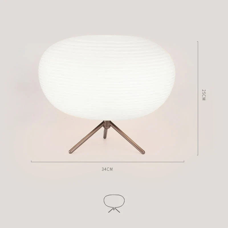 lampe à poser 3 en 1 en verre à motif spirale trépied élégant