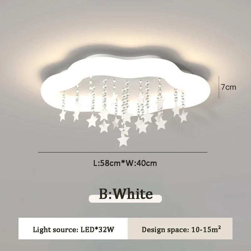 lampe nuage étoile style nordique pour chambre enfant