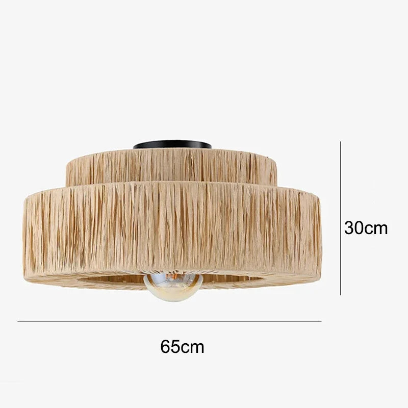suspension en rotin lustre créatif fait main décoratif pour intérieur