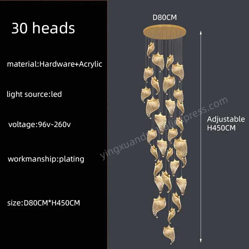 lustre moderne à led éclairage suspendu design pour espace contemporain