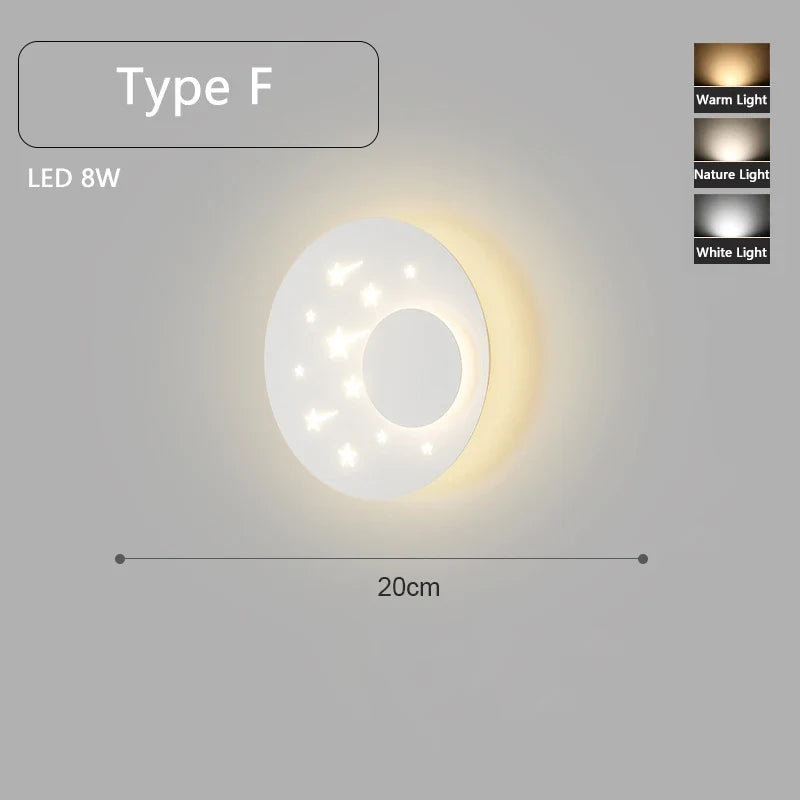 applique murale led minimaliste montée en surface