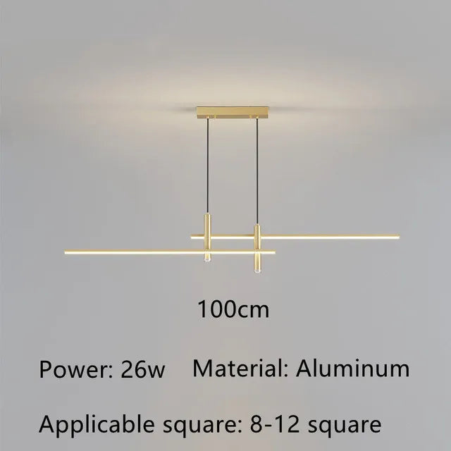lustre led moderne pour île de cuisine et salon
