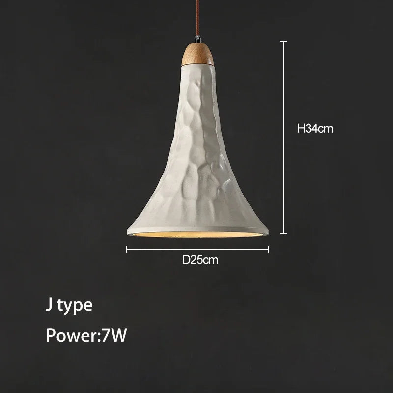 lustre wabi-sabi en ciment pour décoration intérieure et extérieure