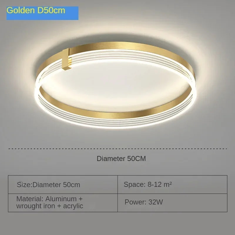 lustre moderne en acrylique avec leds pour décor luxueux