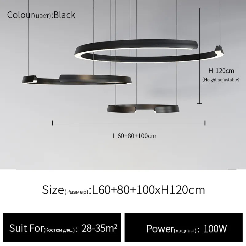 Suspension circulaire simple et moderne