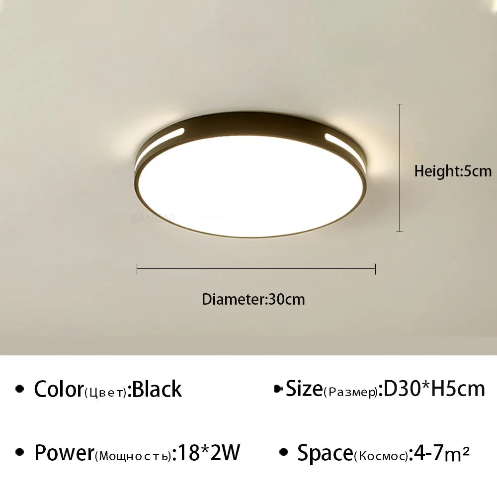 plafonnier led ultra mince design moderne pour intérieur
