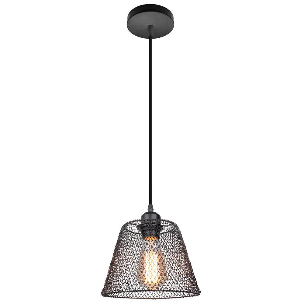 suspension vintage en métal abat-jour cage pour éclairage intérieur