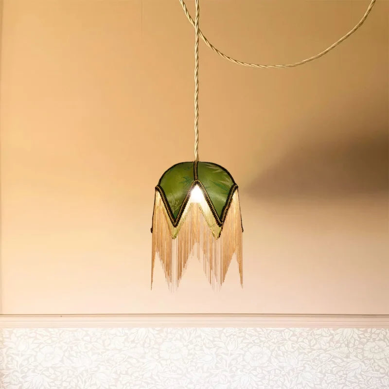 lustre nordique en tissu abat-jour design pour éclairage intérieur