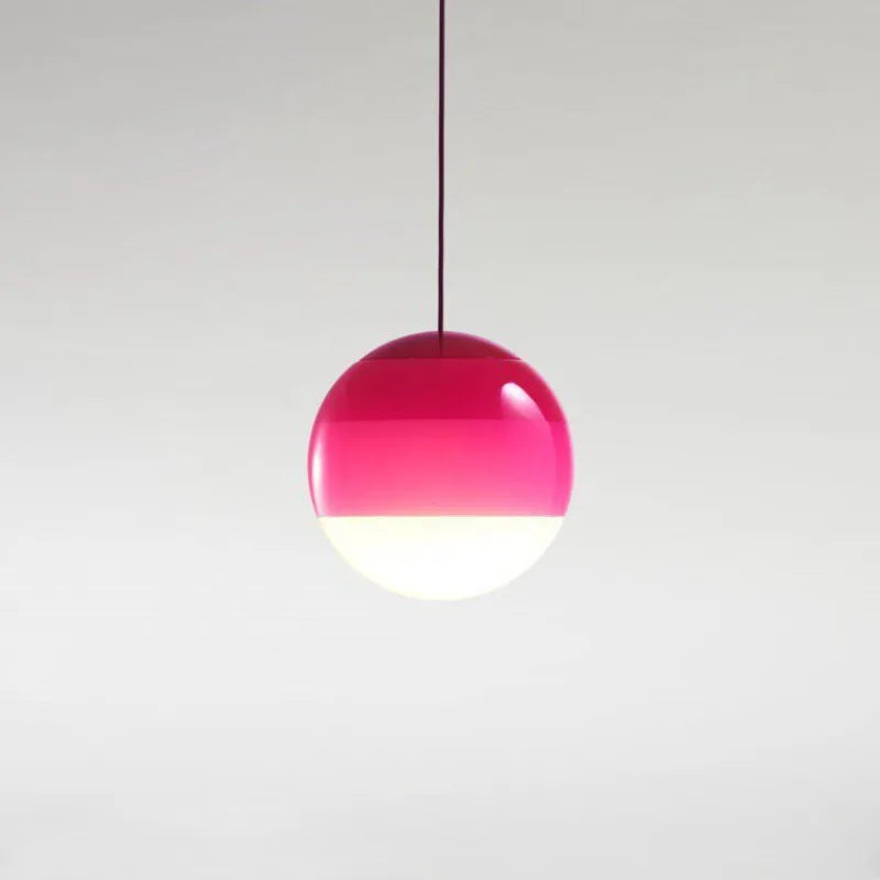 lustre suspension led moderne en verre dégradé pour intérieur