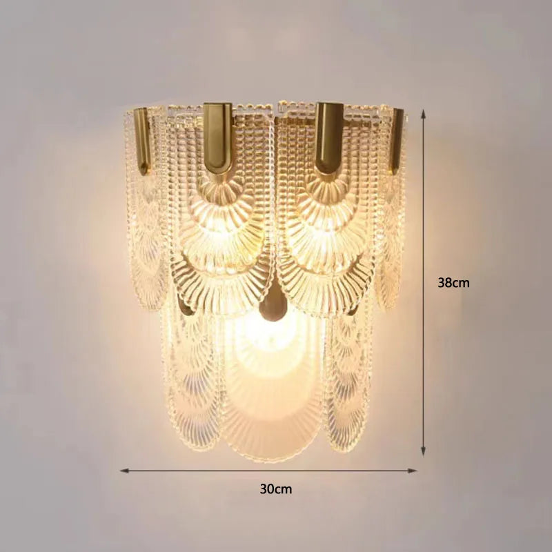 applique murale en verre design pour décoration intérieure moderne