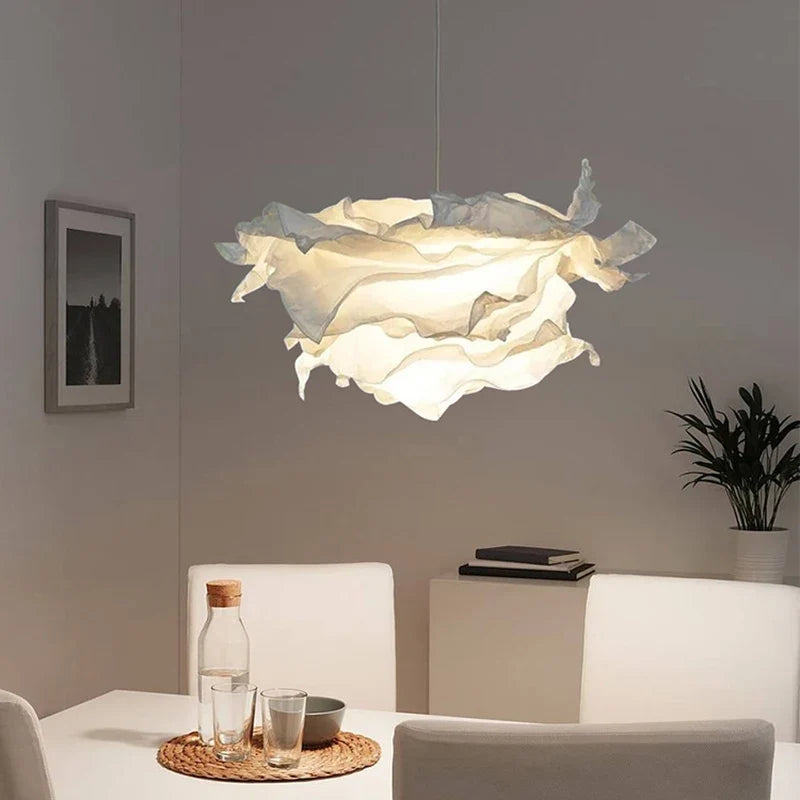 lustre minimaliste en papier led pour éclairage intérieur bricolage