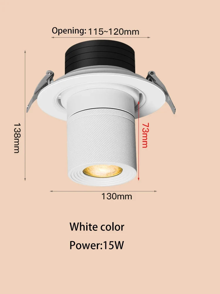 Spot lumineux Led encastrable avec technologie COB