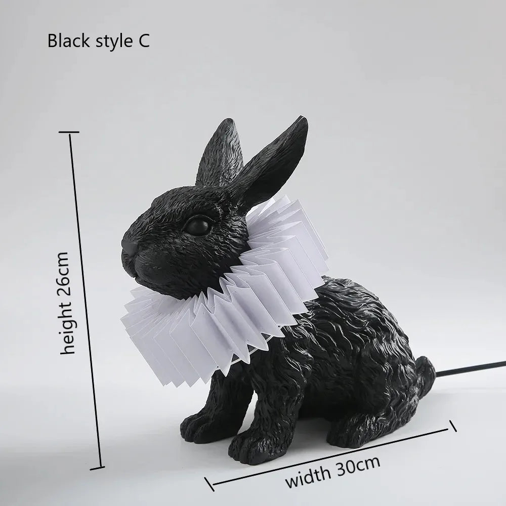 lampe de bureau lapin adorable à led pour enfants