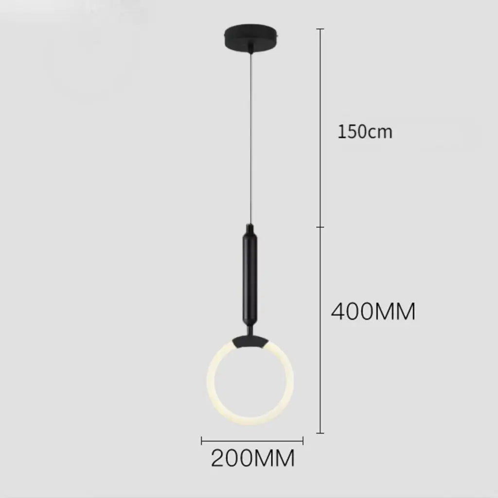 suspension design nordique moderne imperméable led décorative
