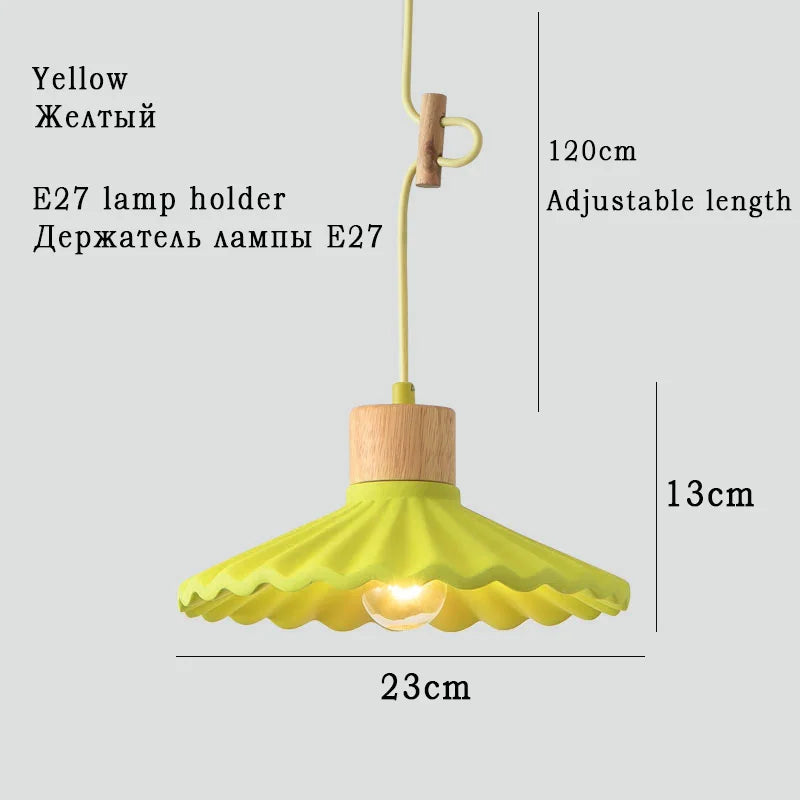 suspension moderne style nordique luminaire coloré macaron