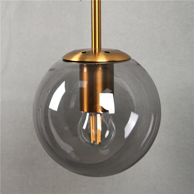 applique murale led vintage post-moderne boule de verre nordique
