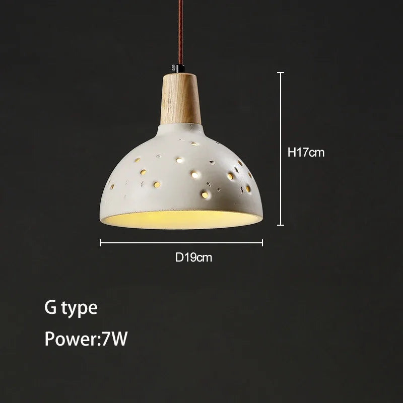 lustre wabi-sabi en ciment pour décoration intérieure et extérieure