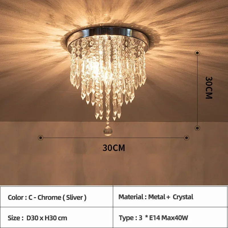 plafonnier led en bois style bohème moderne avec cristal élégant