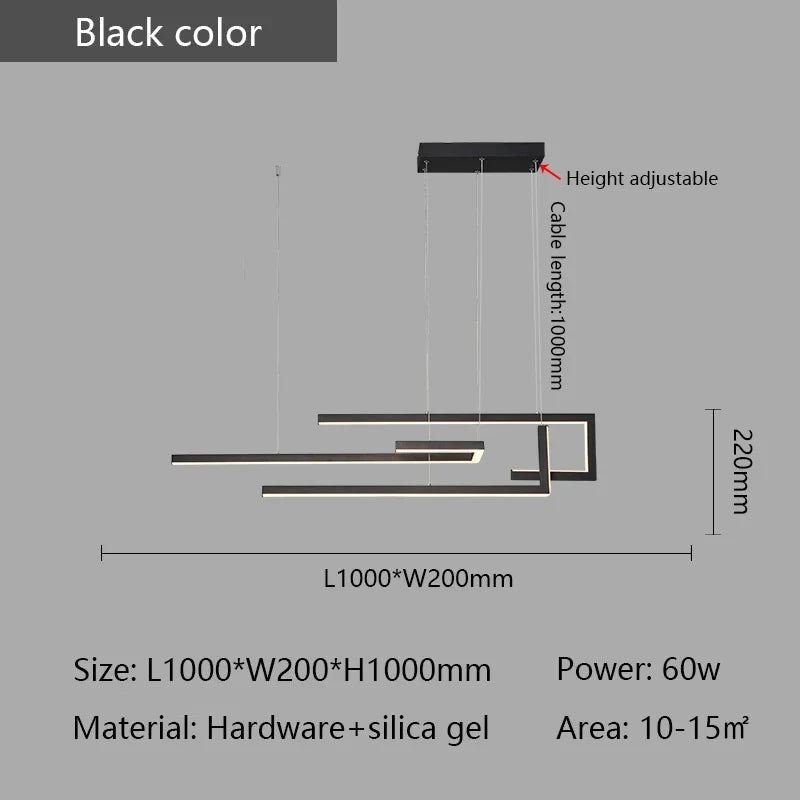 lustre suspendu moderne connecté pour maison intelligente