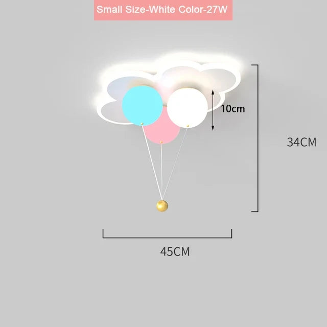 lustre kawaii pour enfants en acrylique avec télécommande
