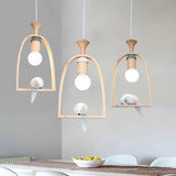 lustre créatif romantique design oiseau lumière suspendue décorative