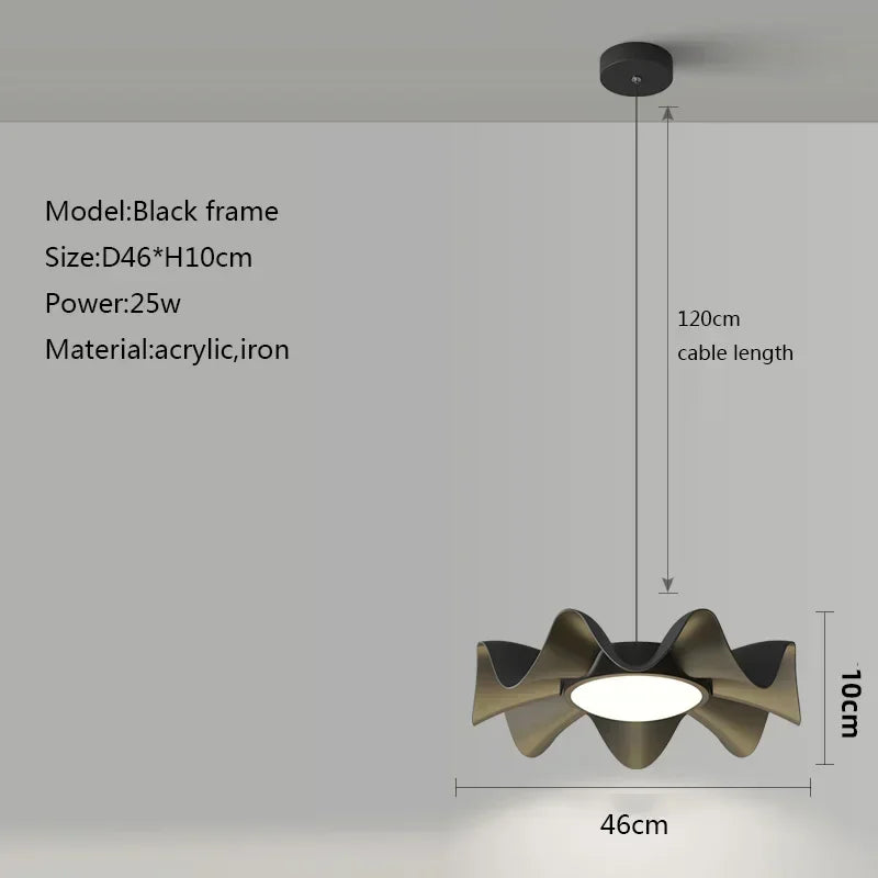 lustre led créatif style nordique pour décoration intérieure